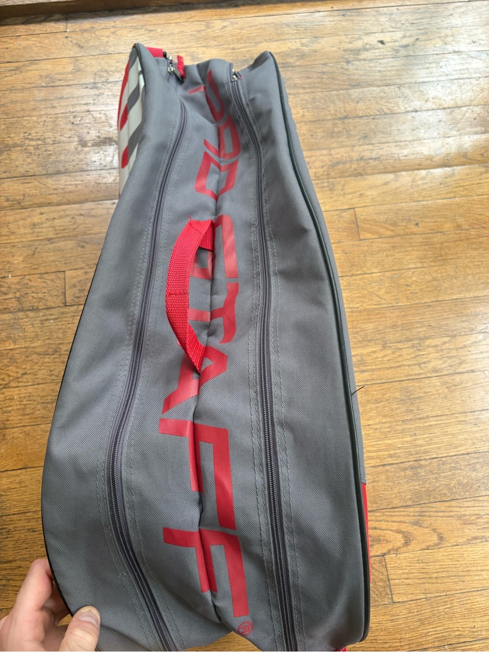 Wilson Pro Staff Tennis Racket Bag | Gray & Red | Multi-Compartment ๐พ - Picture 13 of 16